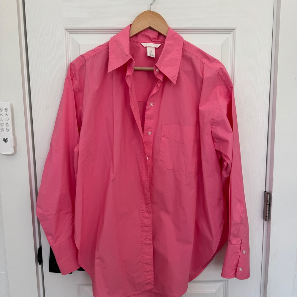 H&M Pink Button-Up Shirt - Picture 2 of 7